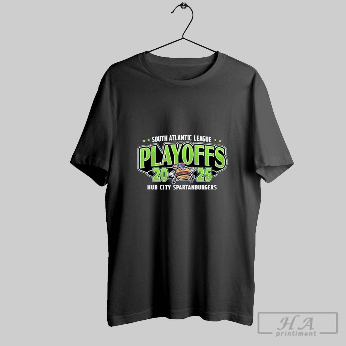 South Atlantic League Playoffs 2025 Spartanburgers Tee Designer Design