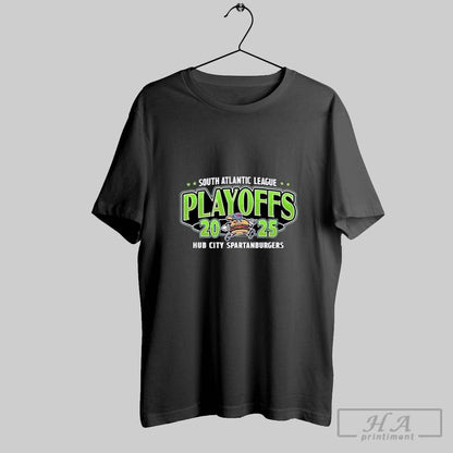 South Atlantic League Playoffs 2025 Spartanburgers Tee Designer Design