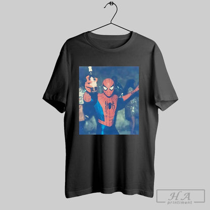 Spider Drinking Beer Shirt Exclusive Outfit