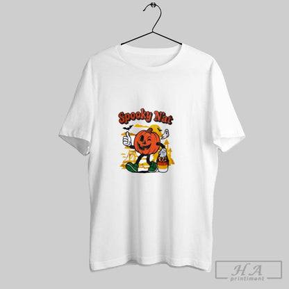 Spooky Nat Pumpkin Halloween Shirt Modern Design