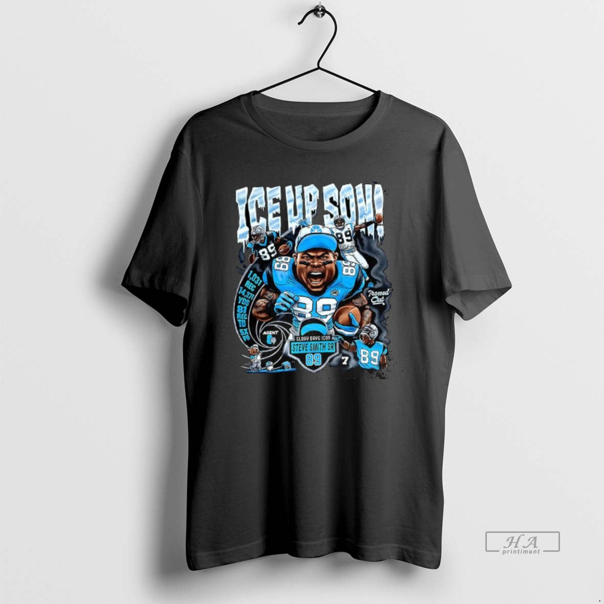 Steve Smith Sr Carolina Panthers Footabll Ice Up Son Long Sleeve