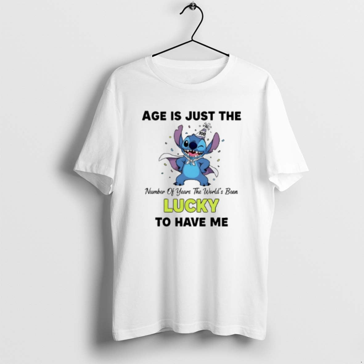 Stitch Age Is Just Number Years Worlds Been Lucky To Have Tank Top
