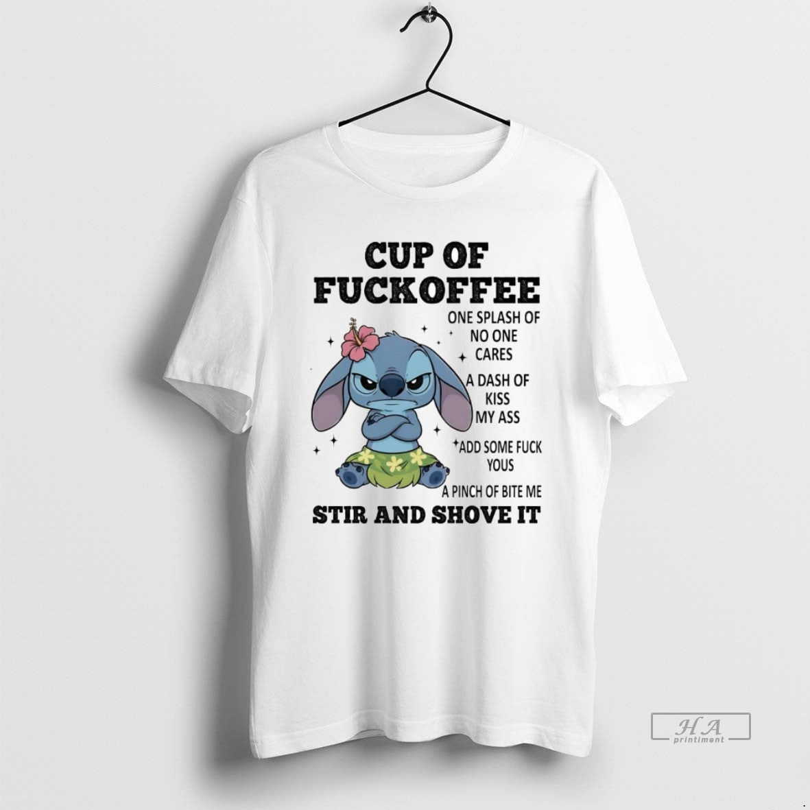 Stitch Cup Fuckoffee One Splash No One Cares Stir And Shove It Hoodie