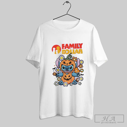 Stitch Pumpkin Family Dollar Happy Halloween Tank Top Stylish
