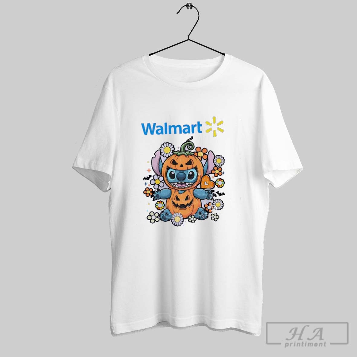 Stitch Pumpkin Walmart Happy Halloween Long Sleeve Designer Apparel