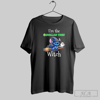 Stitch Riding Broomstick Im Dollar Tree Witch Halloween Long Sleeve