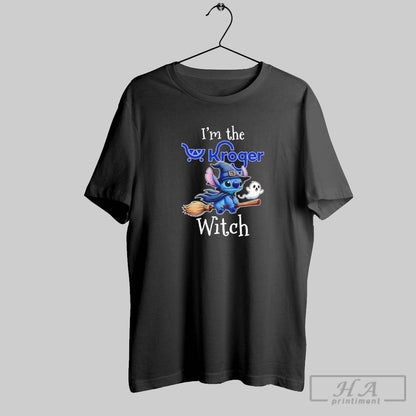 Stitch Riding Broomstick Im Kroger Witch Halloween Tee Classic Art