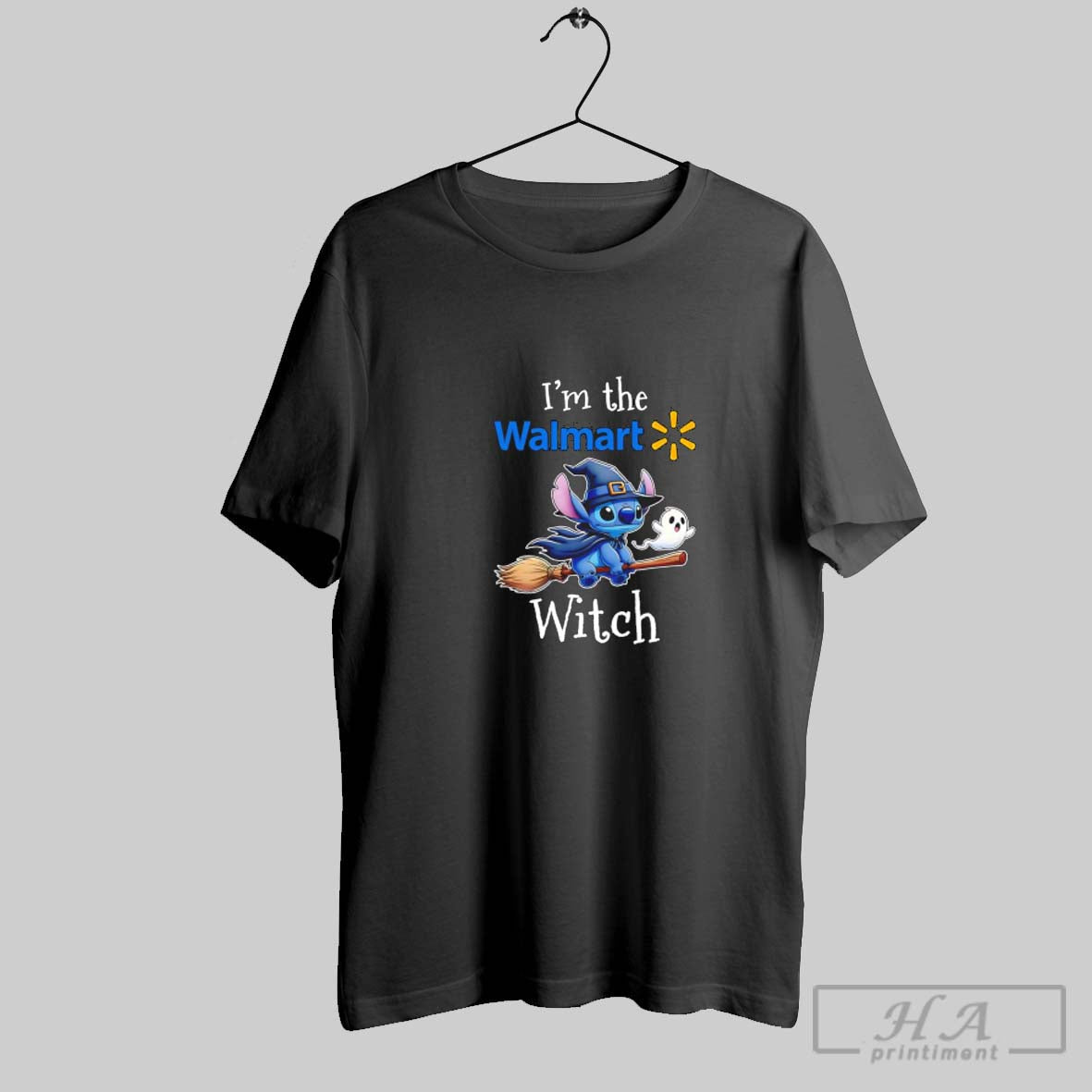 Stitch Riding Broomstick Im Walmart Witch Halloween Tank Top