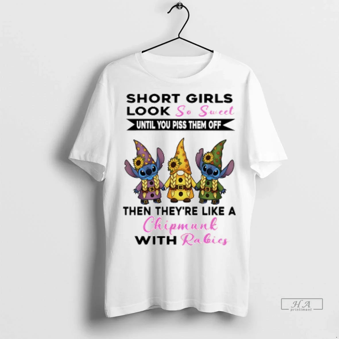 Stitch Short So Sweet And Until You Piss Them Off Then Sweatshirt