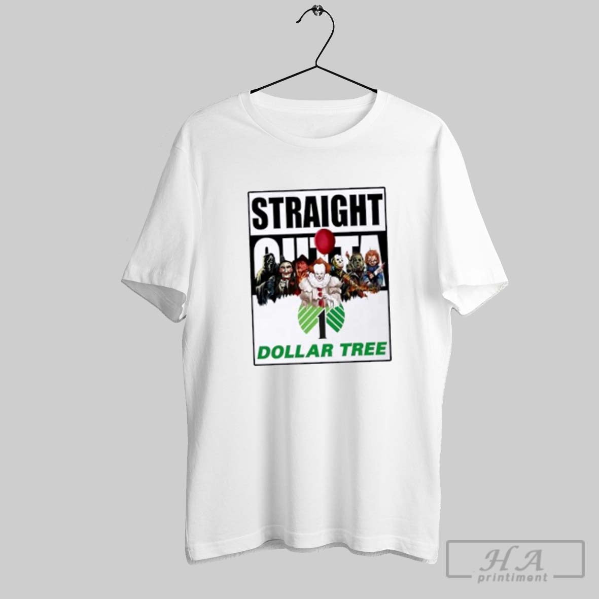 Straight Outta Dollar Tree Horror Movies Halloween TShirt Modern