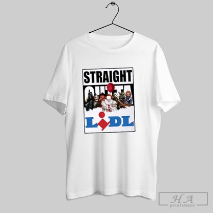 Straight Outta Lidl Horror Movies Halloween Tee Retro Gift