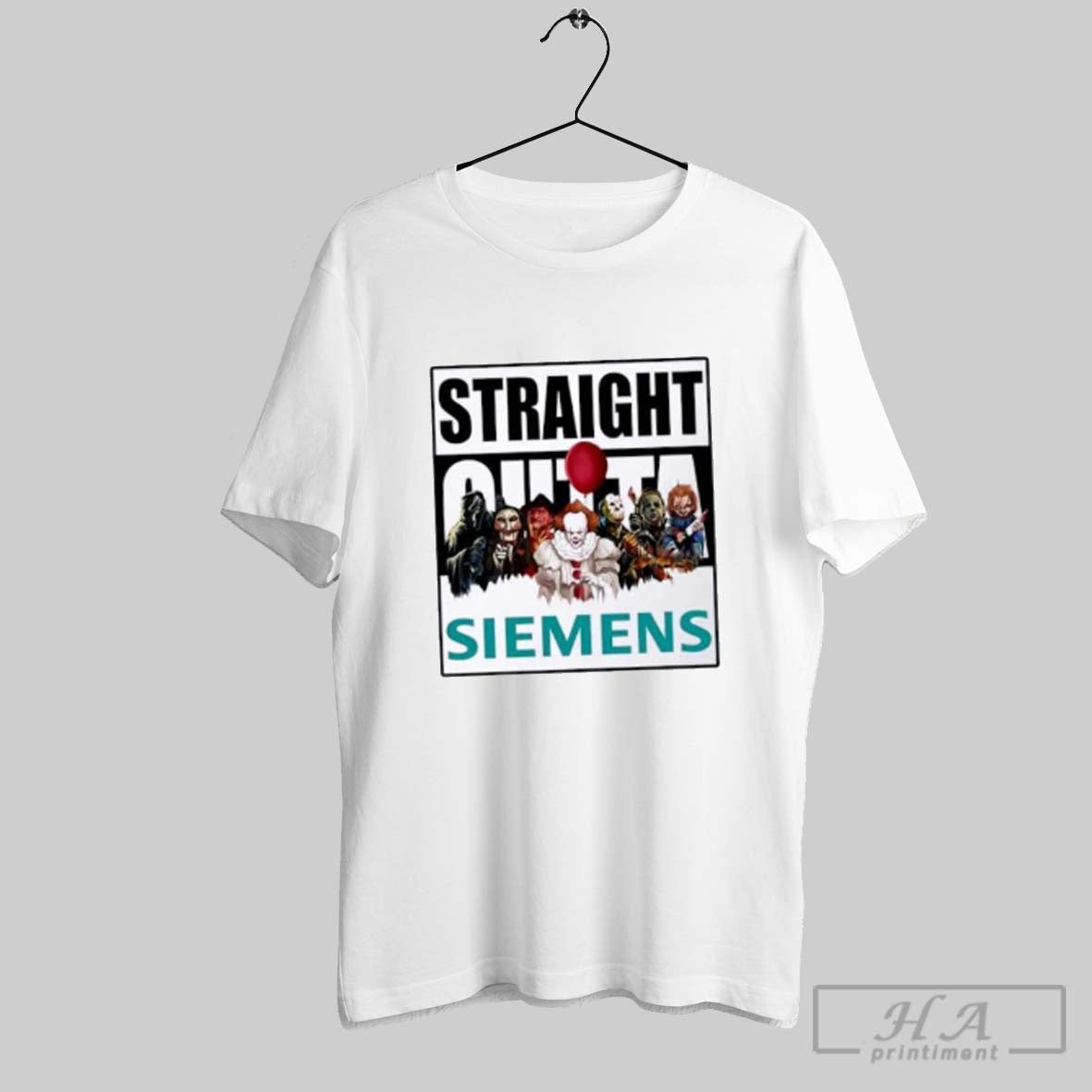 Straight Outta Siemens Horror Movies Halloween Tank Top Vintage Design