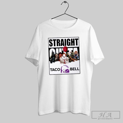 Straight Outta Taco Bell Horror Movies Halloween TShirt Unique Merch