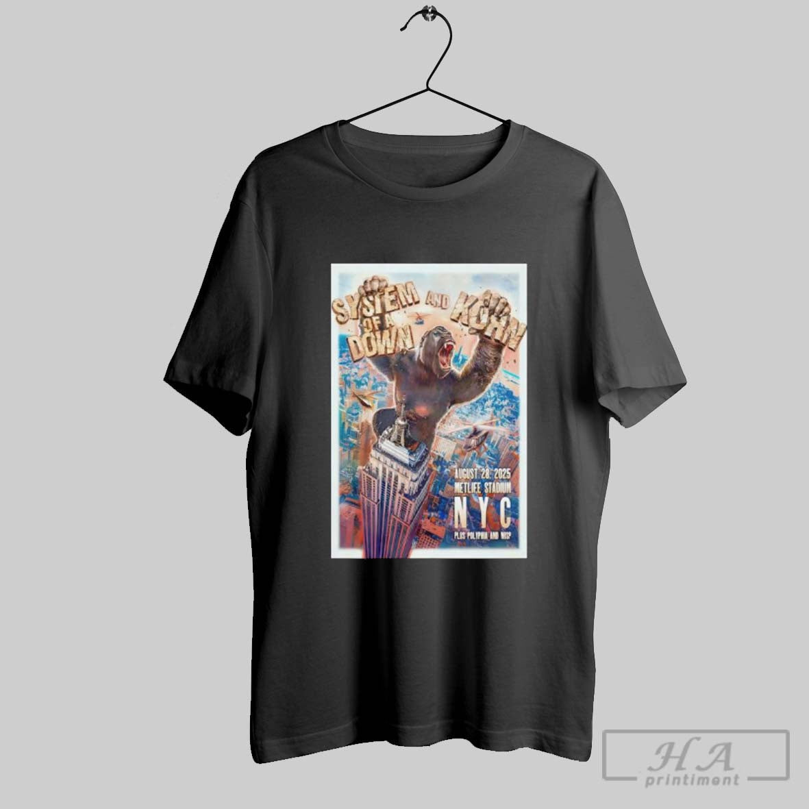System Down And Kohn East Rutherford Show Aug 28 2025 Poster Hoodie
