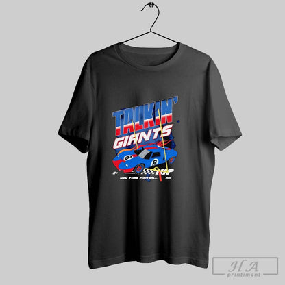 Talkin Giants Race Car New York Football Tee Modern Outfit