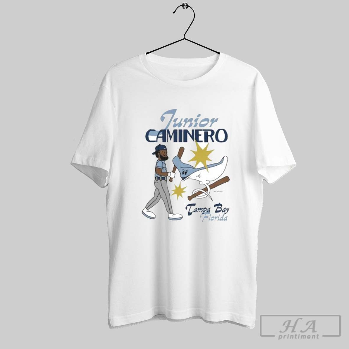 Tampa Bay Rays Junior Caminero Summer Cartoon Long Sleeve Trendy Art