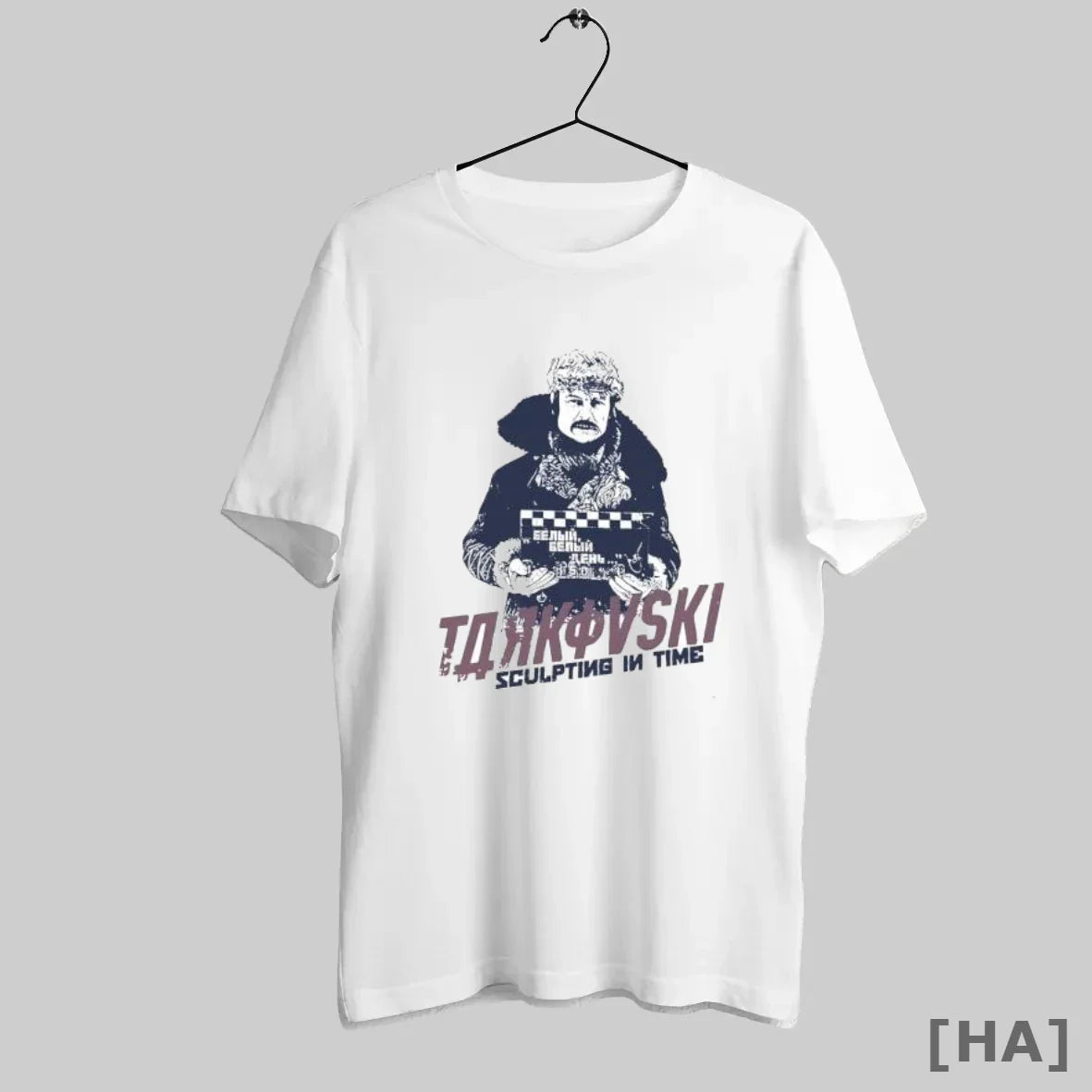 Tarkovski Sculpting Time Movie Director Russian Film Clapboard TShirt