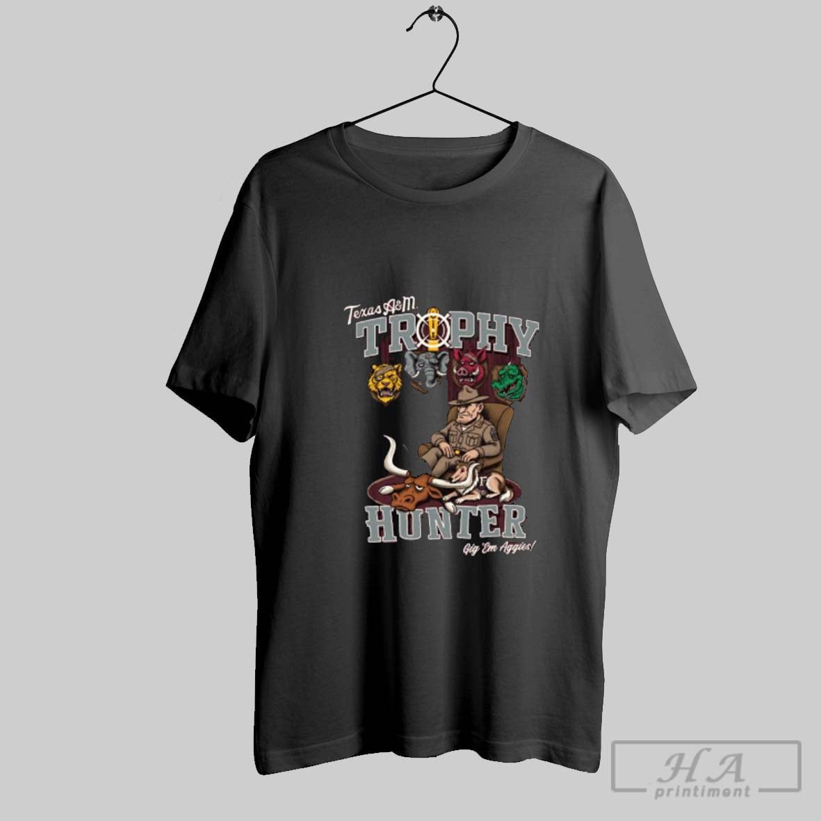 Texas Am Aggies Trophy Hunter Gig Em Aggies Long Sleeve Elegant Design