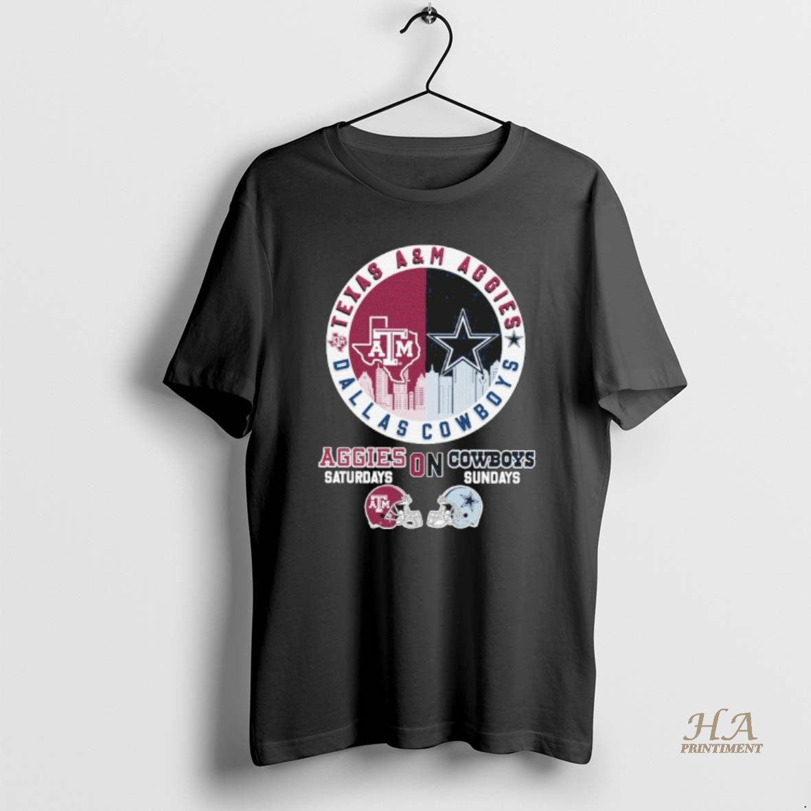 Texas Am And Cowboys Saturdays Sundays Logo Long Sleeve Classic Merch