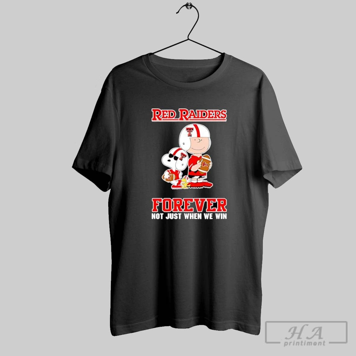 Texas Tech Red Raiders Charlie Brown Cartoon Forever Tank Top