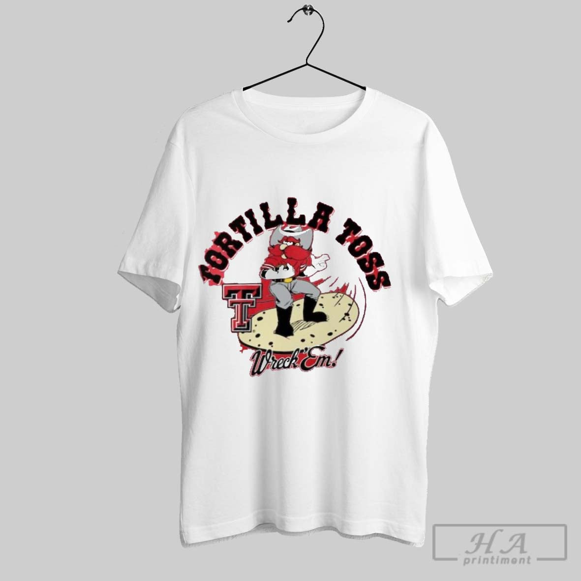 Texas Tech Red Raiders Tortilla Toss Wreck Em T Tee Authentic Design