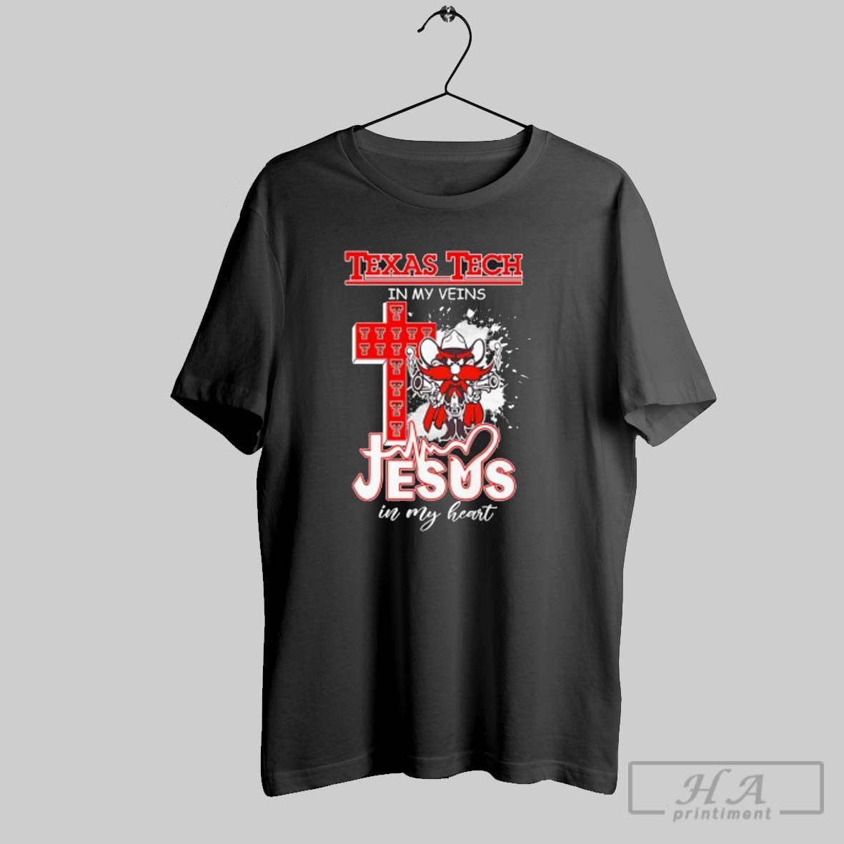 Texas Tech Red Raiders My Veins And Jesus My Heart Christian Football