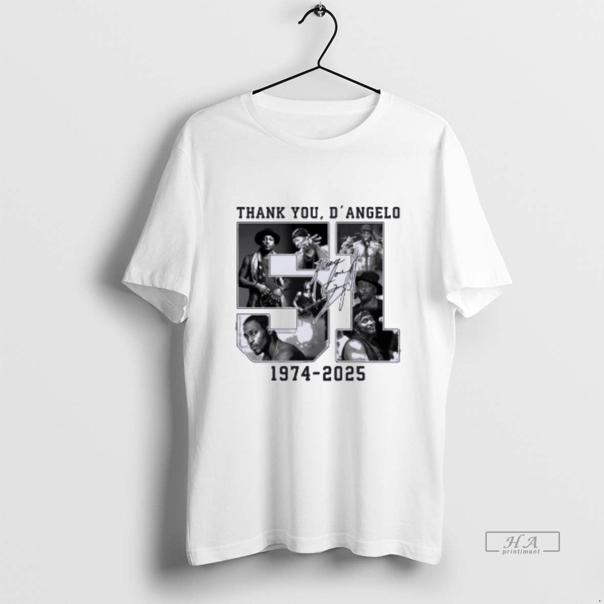Thank You Dangelo 1974 2025 TShirt Elegant Look