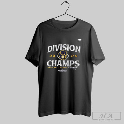 Brewers Are Nl Central Division Champions 2025 TShirt Premium Outfit