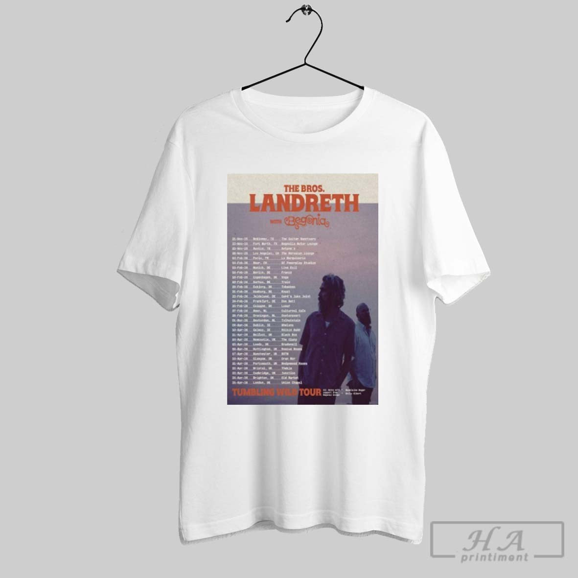 Bros Landreth Begonia Europe Tumbling Wild Tour 2026 Dates Tank Top