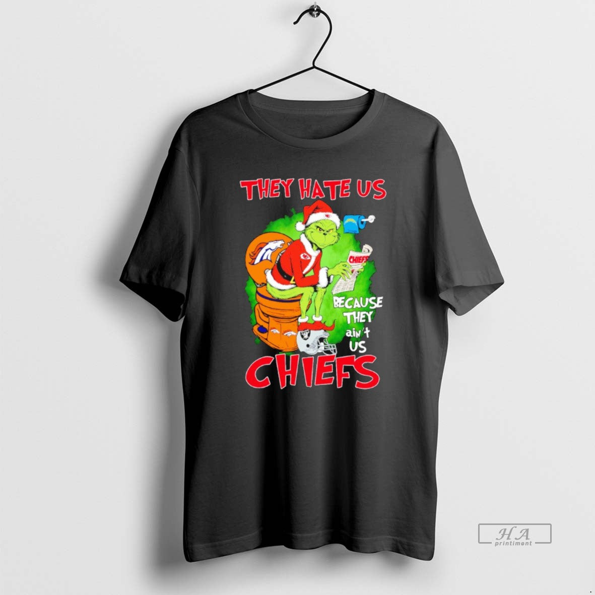Grinch Kansas City Chiefs Denver Broncos Toilet Los Angeles Chargers