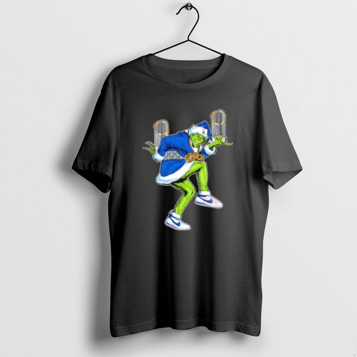 Grinch La Dodgers 2025 Ws Champions Trophy Long Sleeve Retro Merch