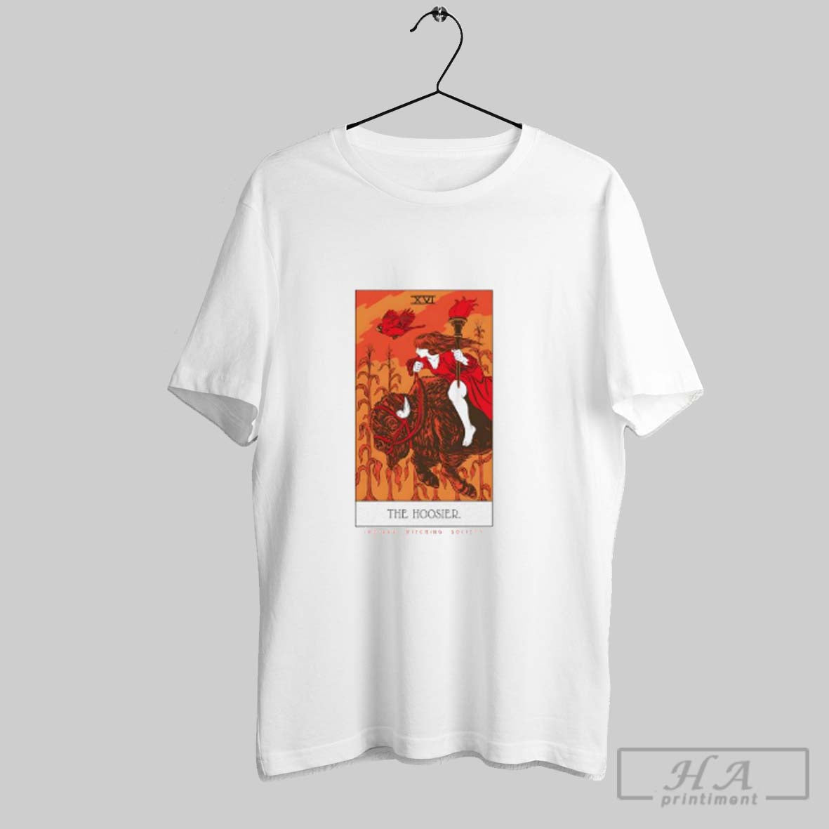 Hoosier Indiana Witching Society Tarot Card Hoodie Designer Art
