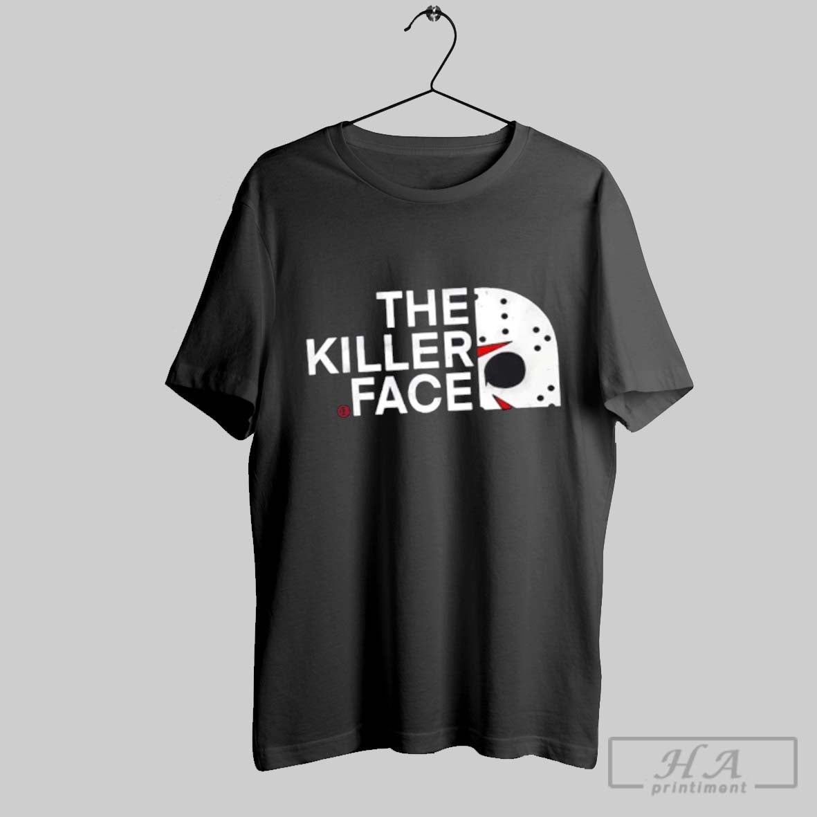 Killer Face Horror Parody Goaltender Mask Shirt Designer Design