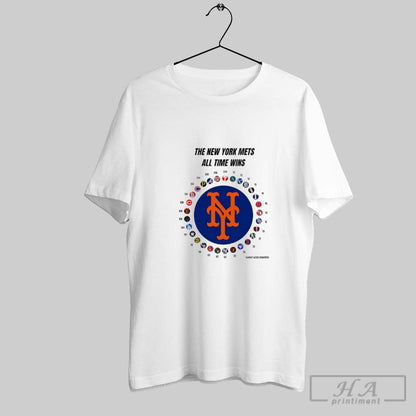 New York Mets Mlb All Time Wins Shrit TShirt Unique Merch