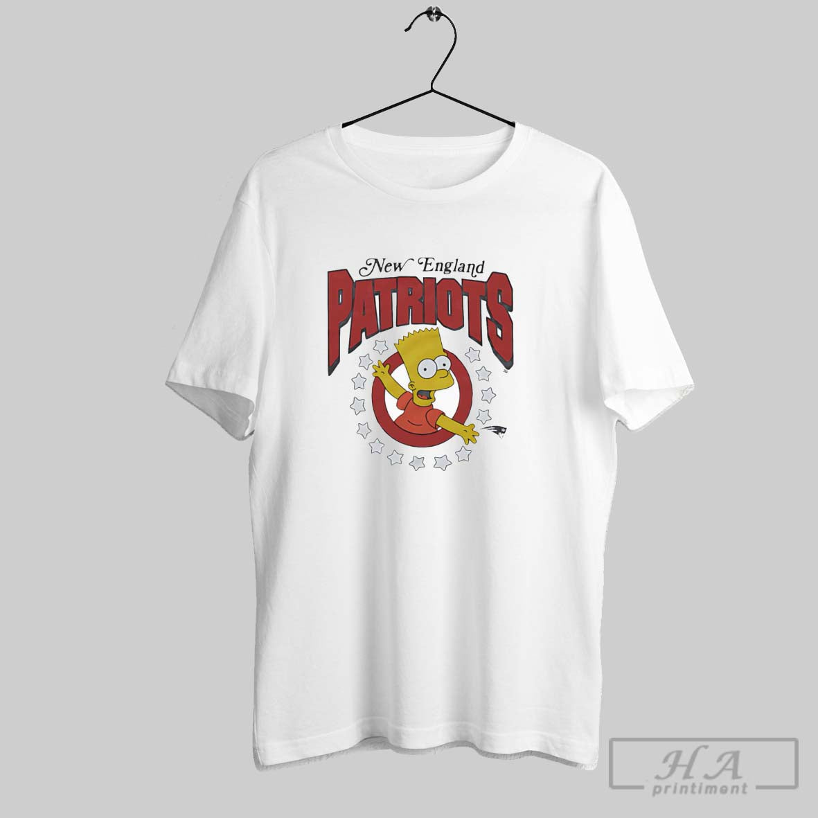 Simpsons Bart X New England Patriots Tee Premium Look