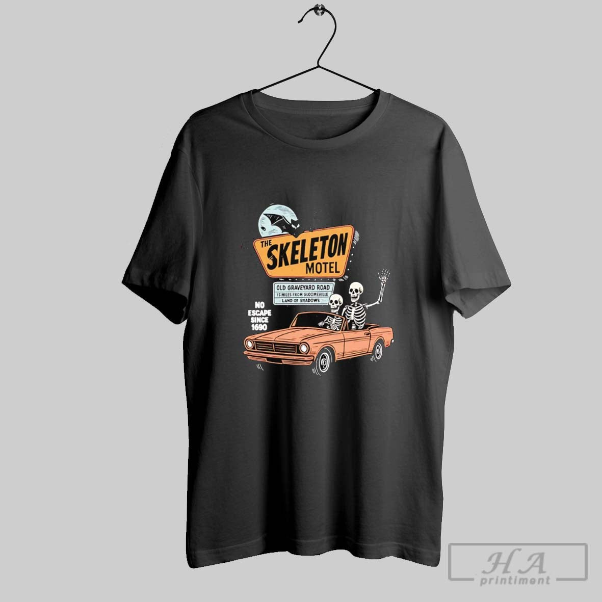 Skeleton Motel TShirt Elegant Collection