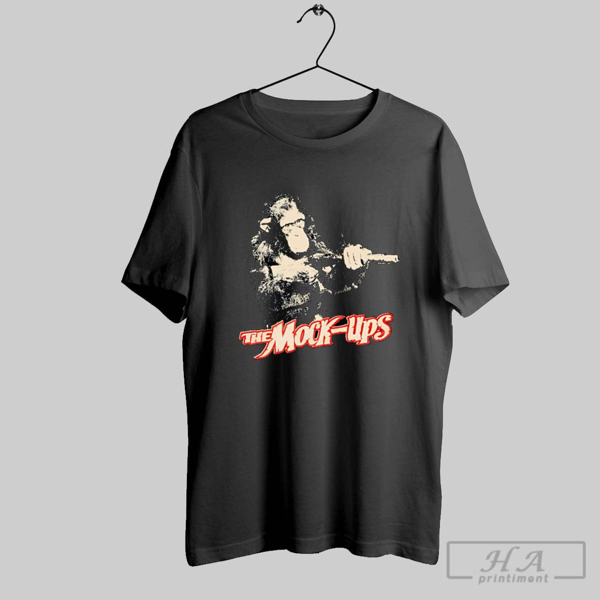 Mock Ups Monkey Long Sleeve Authentic Look