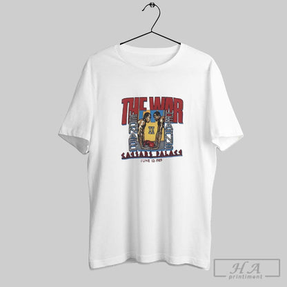 War Sugar Ray Leonard Vs Thomas Hearns Caesars Palace 1989 Ladies Tee