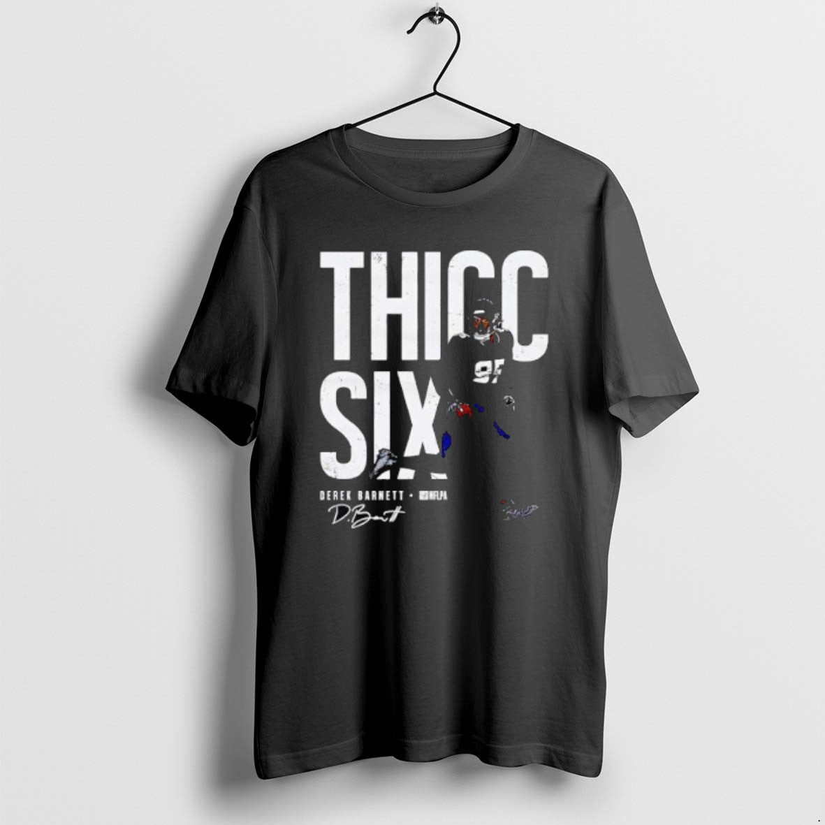 Thicc Six Derek Barnett Houston Signature TShirt Vintage Look