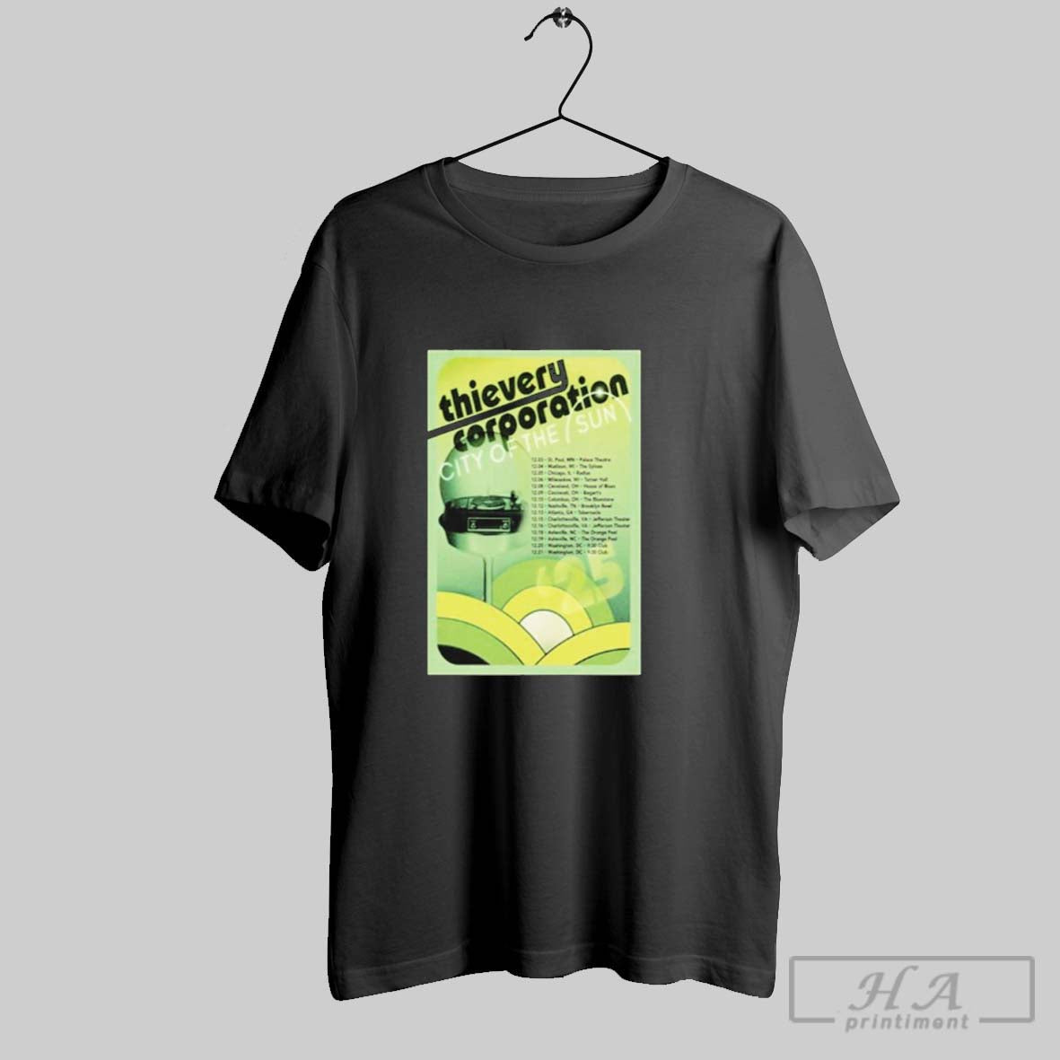 Thievery Corporation City Sun Dec 2025 Tour Tank Top Trendy Apparel