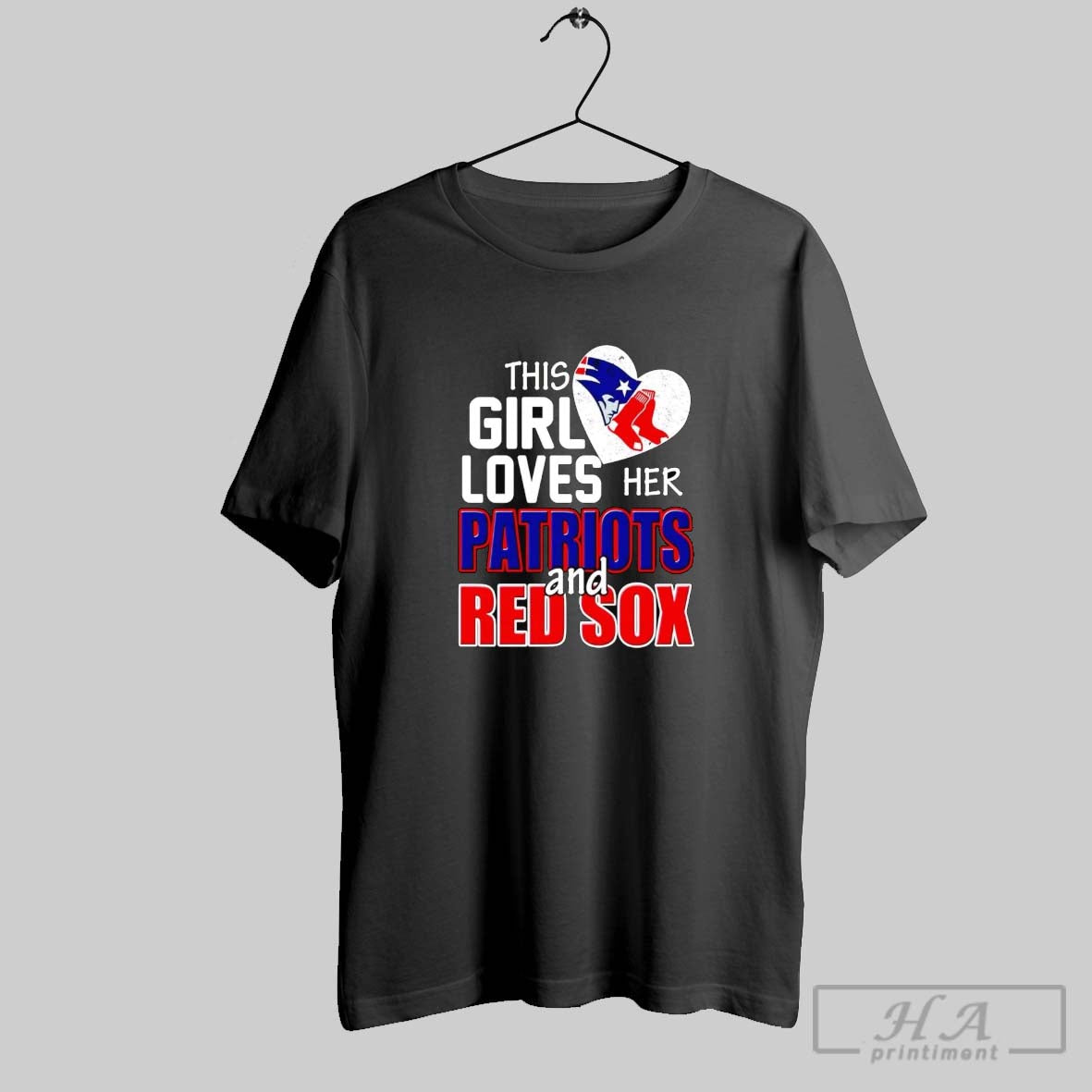 This Loves Her Patriots And Red Sox Shirt Exclusive Gift