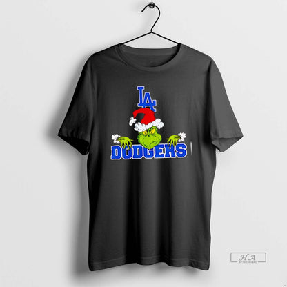Los Angeles Dodgers Logo Baseball Grinch Tank Top Elegant Design