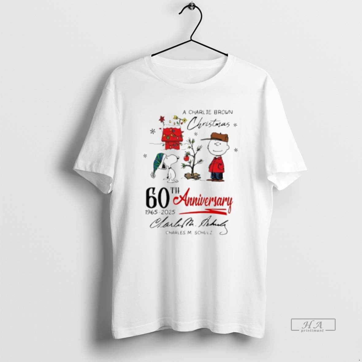 Trendy Charlie Brown 60Th Anniversary 1965 2025 Charles M Shirt
