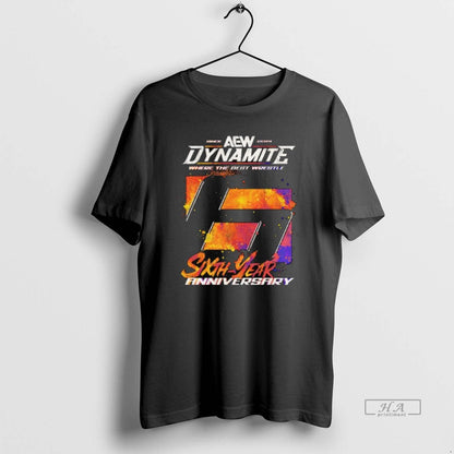 Trendy Aew Dynamite Where Best Wrestle 6Th Anniversary Long Sleve