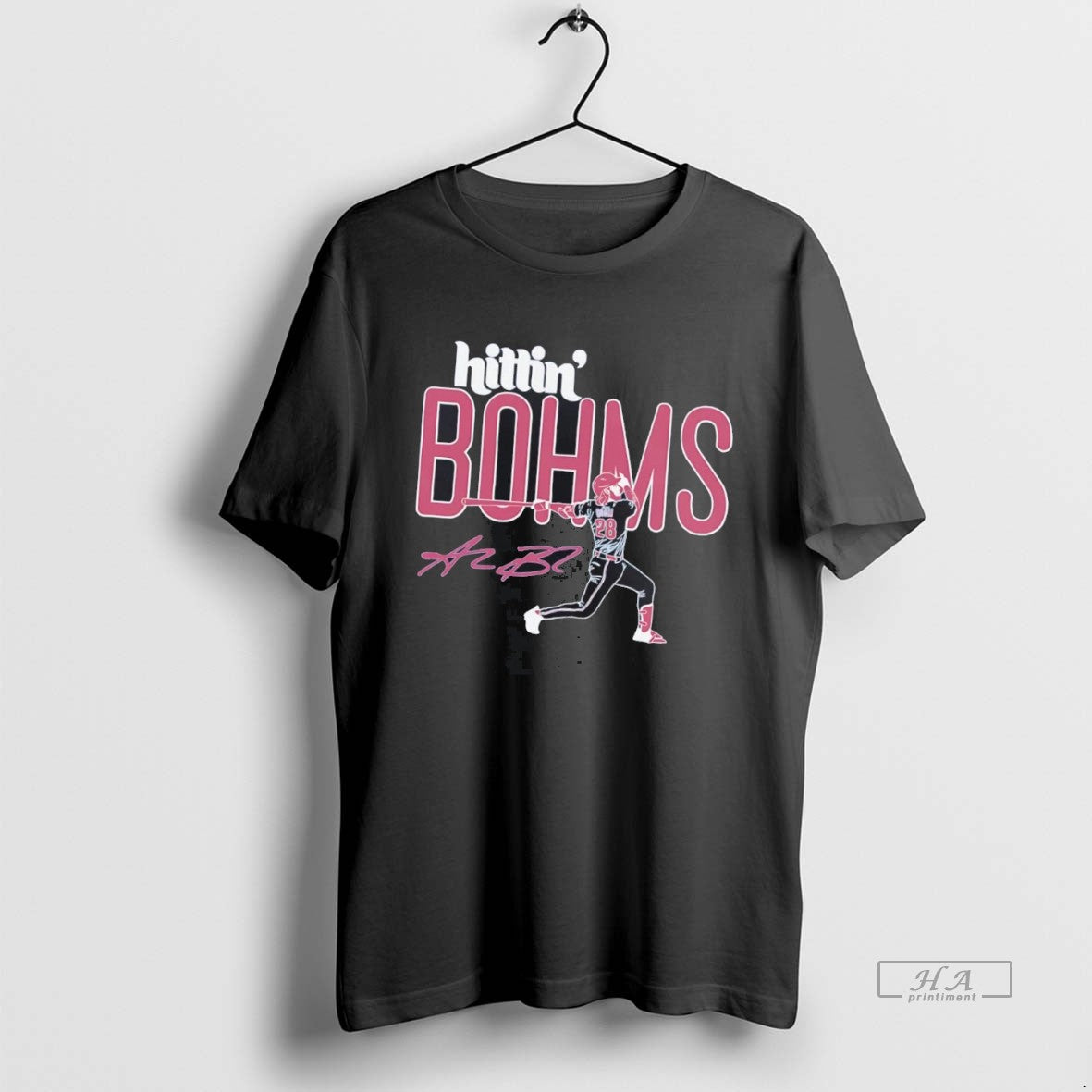 Trendy Alec Bohm Hitting Bohms Signature Shirt Unique Collection