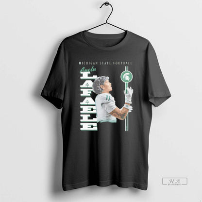 Trendy Anelu Lafaele Michigan State Spartans Portrait Hoodie Modern