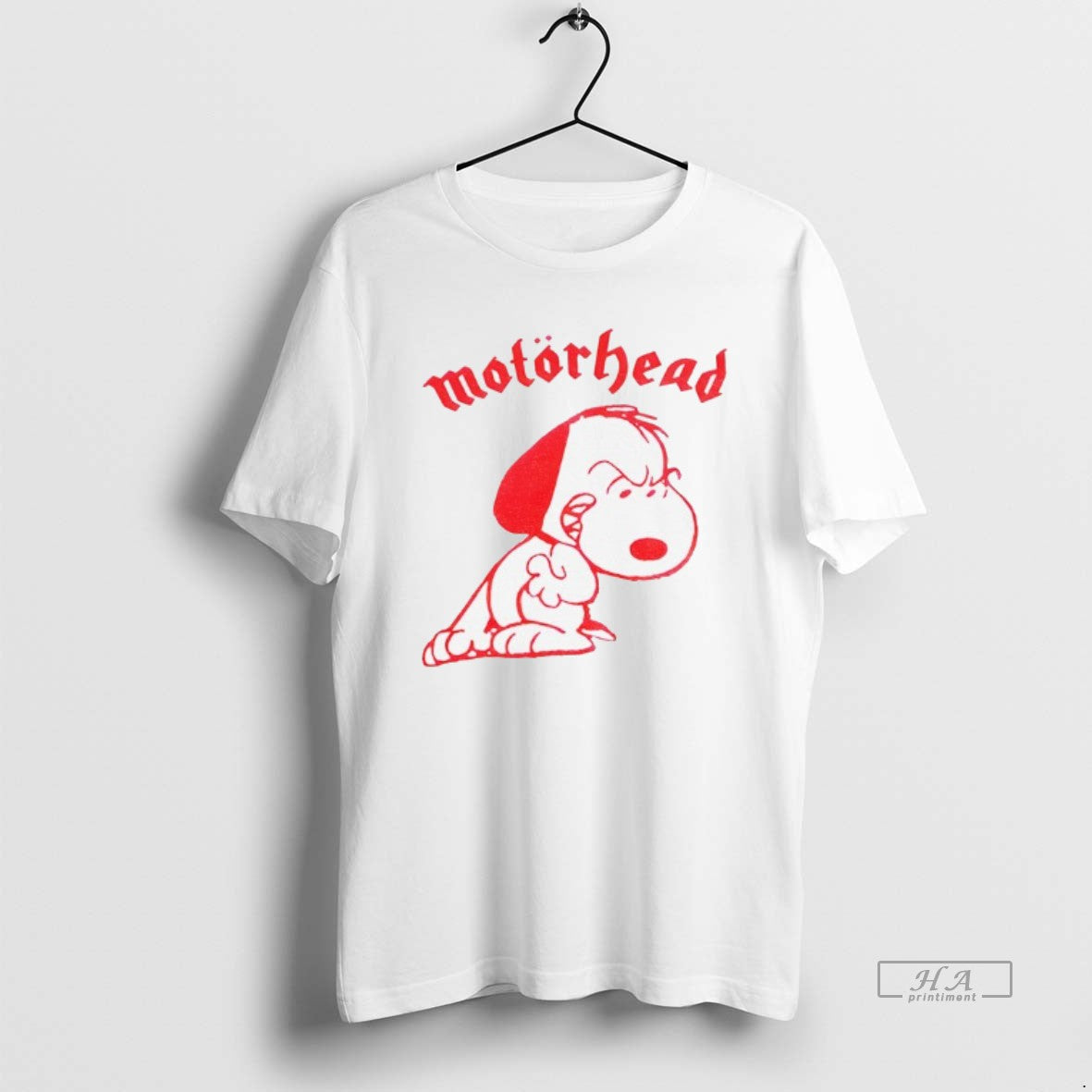 Trendy Angry Snoopy Motorhead Tee Premium Look