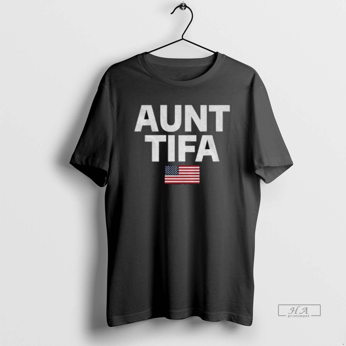 Trendy Aunt Tifa American Flag Political Hoodie Elegant Look