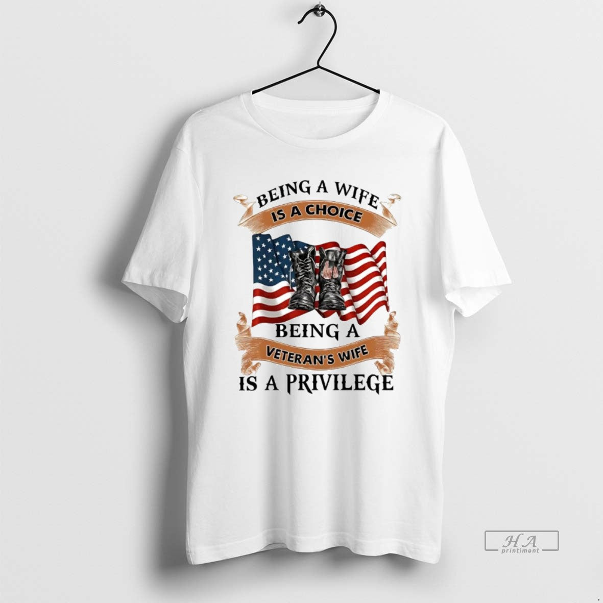 Trendy Being Wife Is Choice Being Veterans Wife Is Privilege Tee