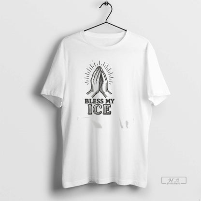 Trendy Bless Ice Praying Hands Hoodie Classic Outfit